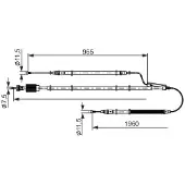 Bosch Trekkabel, parkeerrem 1 987 482 805