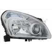 TYC Koplamp rechts 20-11571-15-2 TYC voor o.a. NISSAN