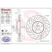 Brembo 18-20 Subaru WRX STI Front Premium UV Coated OE Equivalent Rotor