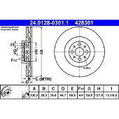 Ate 24.0128-0301.1 Remschijf