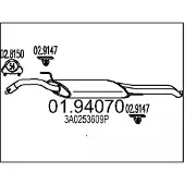 MTS 01.94070 Einddemper