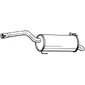 Bosal Achterste uitlaatdemper 165-075