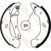TRW Remschoenset GS8690 TRW voor o.a. FORD, LDV