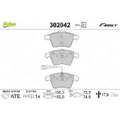 Valeo 302042 Remblokken