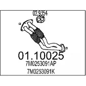 MTS 01.10025 Voorpijp