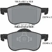 Textar Remblokset 2307401, voor