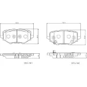 Brembo P 08 001E Remblokken