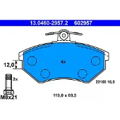 Ate Remblokken set 13.0460-2957.2 ATE voor o.a. SEAT, VOLKSWAGEN