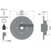 Textar Remschijf 92305403 achter, volledig, 1 Stuk