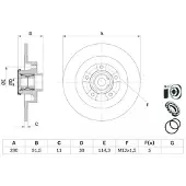 Bosch 0 986 479 F42 Remschijf