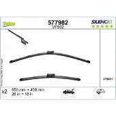 Valeo SILENCIO ruitenwisserbladen, voor, frameless, geschikt voor MERCEDES-BENZ Citan II bestelwagen (420)