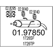 MTS 01.97850 Einddemper