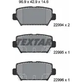 Textar Remblokkenset, schijfrem 2299401
