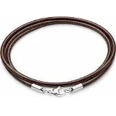 LGT JWLS LGT Jewels leren koord ketting bruin 3mm-50cm