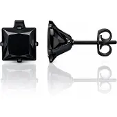 LGT JWLS Classic Stud Oorbellen Vierkant - Zwart-6mm