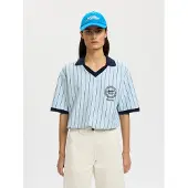 Selected Pet blauw / wit