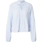 ONLY Blouse 'ONLLennyo' lichtblauw / wit