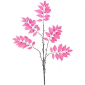Easyplants | Kunsttak Varen vertakt 83 cm roze | Zijde | Nepbloemen | roze | Onderhoudsvrij | Kant-en-klaar