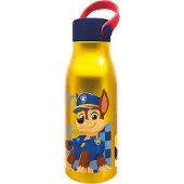 Stor PAW Patrol Aluminium Drinkfles – 760 ml – Met rubberen draaglus – Sluit goed af – Drinkfles voor kinderen – Geel/Donkerblauw