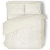 Eleganzzz Dekbedovertrek Micro Mink Crocodile - off white 240x200/220cm