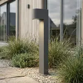 LumenXL Moderne staande buitenlamp Thanos in antraciet – 50 cm