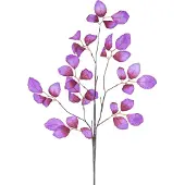 Easyplants | Kunsttak Appelblad 90 cm paars | Zijde | Nepbloemen | paars | Onderhoudsvrij | Kant-en-klaar