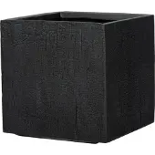 Intratuin Bloempot Tino Zwart 25 X 25 X 25 Cm