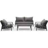 Intratuin 4-zits Loungeset Bali Grijs