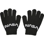 Mister tee Handschoenen 'NASA' zwart / wit