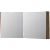 Ink SPK1 Spiegelkast 2 Deuren - 120x60cm - Massief Eiken Chocolate - Spiegels, Spiegelkasten - 8718835101701