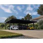 Canopia Oslo Aluminium Carport Dubbel 6x9 M Zwart