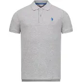 U.s. polo assn. Shirt azuur / grijs gemêleerd