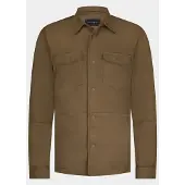 Bos Bright Blue Scotland blue overshirt riley passetta shirtjacket spe25314ri46sb/840 brown