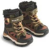 Wheat Snowboots 'Dixie Tex' roestbruin / groen / zwart