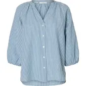 Selected Blouse 'Alberta' blauw / marine