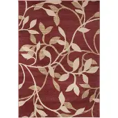 Surya - BALSAM Traditioneel Boho Tapijt in BordeauxKleur