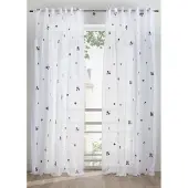 Bonprix Gordijn met borduursel en verborgen lussen (1 stuk) H/B: 225/130 cm