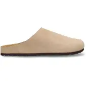 Manfield Beige suède instappers | Maat 44