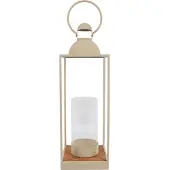 Countryfield Lantaarn crème metaal H71cm crème Metaal Decoratief