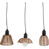 Countryfield LED Hanglamp Bruin H16cm Verschillende verschillende Jute