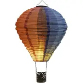 Anna's Collection Luchtballon solar | 58 cm | Nylon | Vlameffect | Multicolor