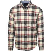 Superdry Overhemd crème / donkerblauw / oranje / karmijnrood