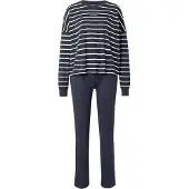 Marc O'Polo Pyjama ' Mix N Match ' nachtblauw / wit
