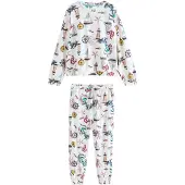 Next Pyjama aqua / rosa / zwart / wit