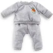Corolle Poppen Joggingpak Grijs Kleine Ontdekker 42cm - Poppenkleding.
