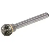 Tameson 12mm Hardmetalen Freesstift (Kud Vorm D Kogel)