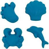Scrunch Zandvormpjes - Blauw - Opvouwbaar - Recycleerbaar