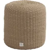 4 Seasons Outdoor Muffin poef 40xH42 cm rond rope amber