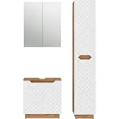 Vicco Badkamermeubelset Lotta, Wit, 3-delig