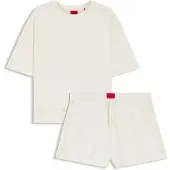 HUGO Dames Pyjama Style gebroken wit (M), Homewear, Katoen, Korte mouwen 50561609